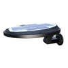 EVIEKO EV-WL-103 rotatable solar wall light – black, top view with solar panel