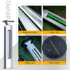 1 m solar bollards along a garden path at night
