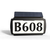 Illuminated solar house number sign light, mounting base