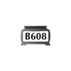 Illuminated solar house number sign light, pole