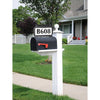Illuminated solar house number sign light, pole