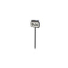 Illuminated solar house number sign light, pole + base