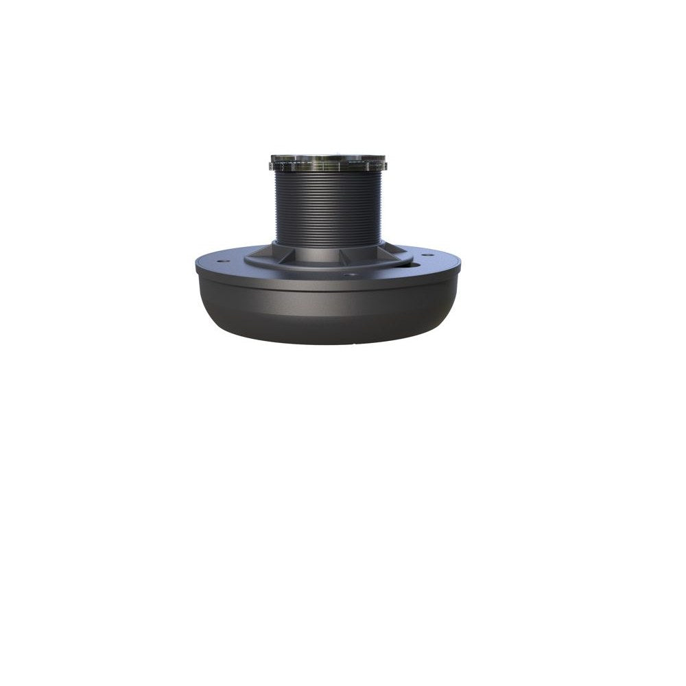 Compact solar motion sensor light fitted to a shed ceiling