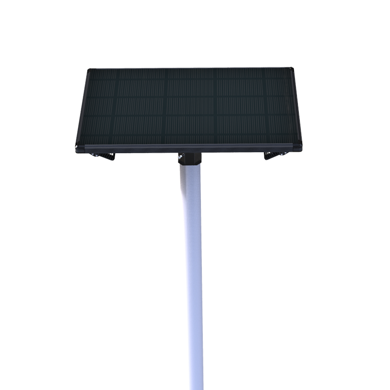 EV-SL-117 solar panel top view on the pole