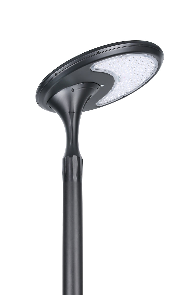 Side view of EV-PZ-102 oval light head on pole