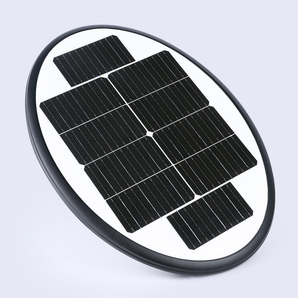 EV-PZ-102 oval monocrystalline solar panel close-up