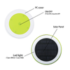EVIEKO solar pool light – PC cover, on/off switch, solar panel, 12 white + 12 RGB LEDs