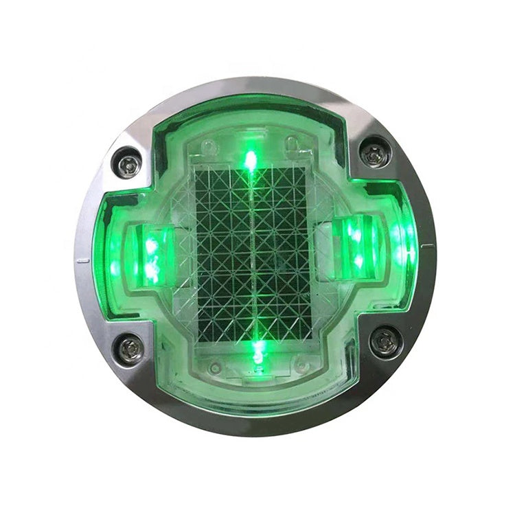 EVIEKO heavy-duty solar road stud – green LEDs