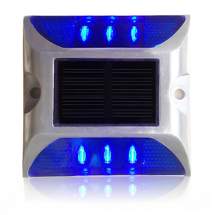 EVIEKO square aluminium solar road stud – blue LEDs