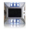 EVIEKO square aluminium solar road stud – white LEDs lit