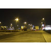Split solar street lighting – car park at night (example application)