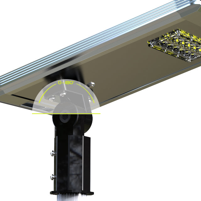 EVIEKO EV-SL-119 All-in-One Solar Street Light – LED module and tilting bracket