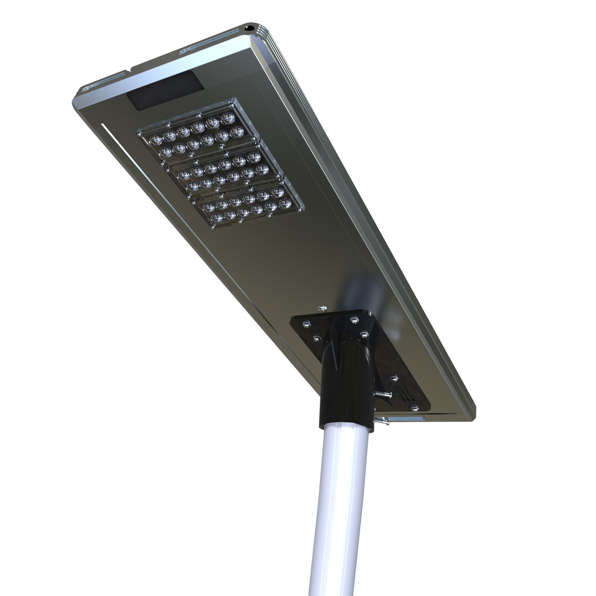 EV-SL-121 underside with LED lens modules and motion sensor