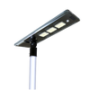 EVIEKO all-in-one solar street light lit at night