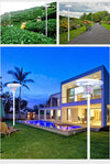 EV-PZ-106 insect-killer plaza lights on a farm, garden path and villa
