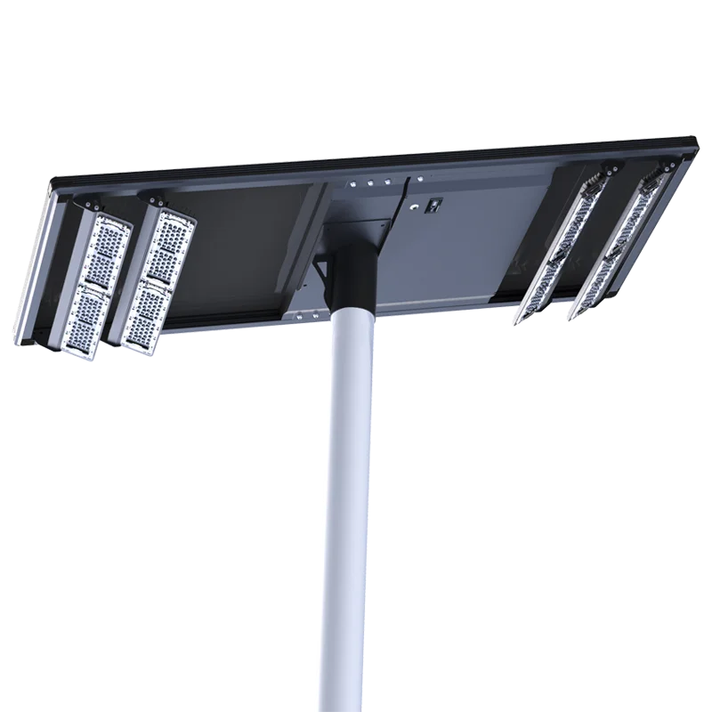 Dual Lamp Head Solar Street Light Parking Lot Light 1000W