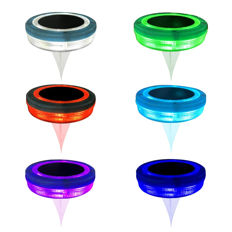 Colorful solar led lawn light