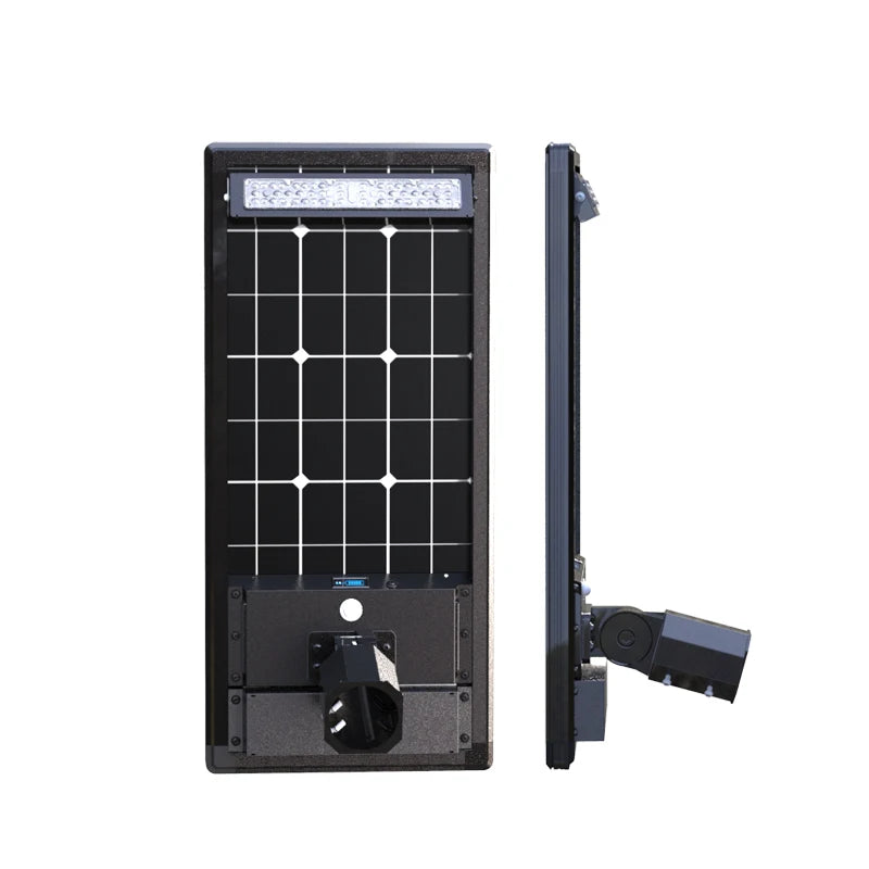 Public Lighting Outdoor Solar Integrated Double Glazed LED Street Light 80W100W IP65 Outdoor Solar Integrated Die-Cast Aluminum