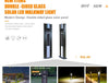 SGL-08 Double Sided Glass Solar Bollard Light