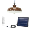 Aluminium solar batten light mounted on a garage ceiling with remote control