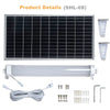 Aluminium solar batten light mounted on a garage ceiling