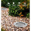 Die-cast aluminium solar in-ground light set in paving