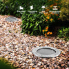 Die-cast aluminium solar in-ground light set in paving