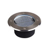 Die-cast aluminium solar in-ground light set in paving