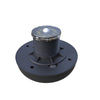 Compact solar motion sensor light fitted to a shed ceiling
