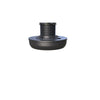 Compact solar motion sensor light fitted to a shed ceiling