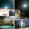 Rotatable solar wall light with separate solar panel on a cable
