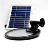 Rotatable solar wall light with separate solar panel on a cable