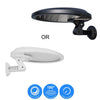 Rotatable solar motion wall light with 56 LEDs on an exterior wall