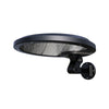 Rotatable solar motion wall light with 56 LEDs on an exterior wall