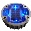 Heavy-duty die-cast aluminium solar road stud on a highway lane line
