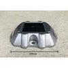 Horseshoe aluminium solar road stud flashing on asphalt at night