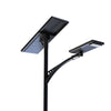 40W all-in-one solar street light with 80W solar panel on a pole