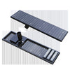 100W solar street light with bifacial solar panel and adjustable bracket