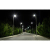 60W solar street light with bifacial solar panel and adjustable bracket
