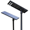 80W solar street light with bifacial solar panel and adjustable bracket