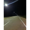 80W solar street light with bifacial solar panel and adjustable bracket