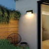 1000 lumen aluminium solar wall light with PIR sensor on a house wall